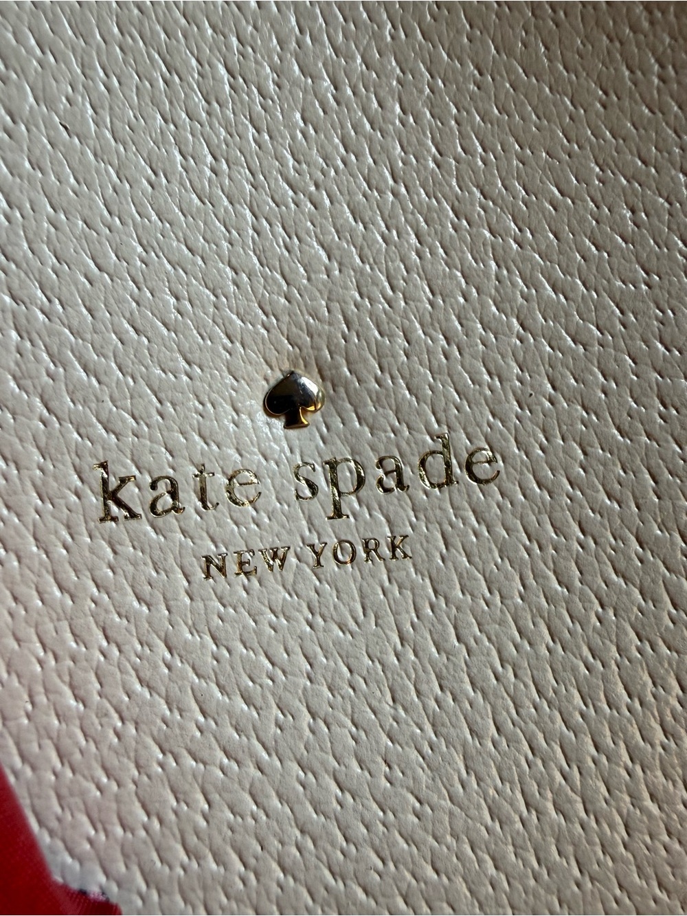 Kate Spade cream satchel with red and multicolor scarf tie. Very Good Condition - Picture 4 of 12